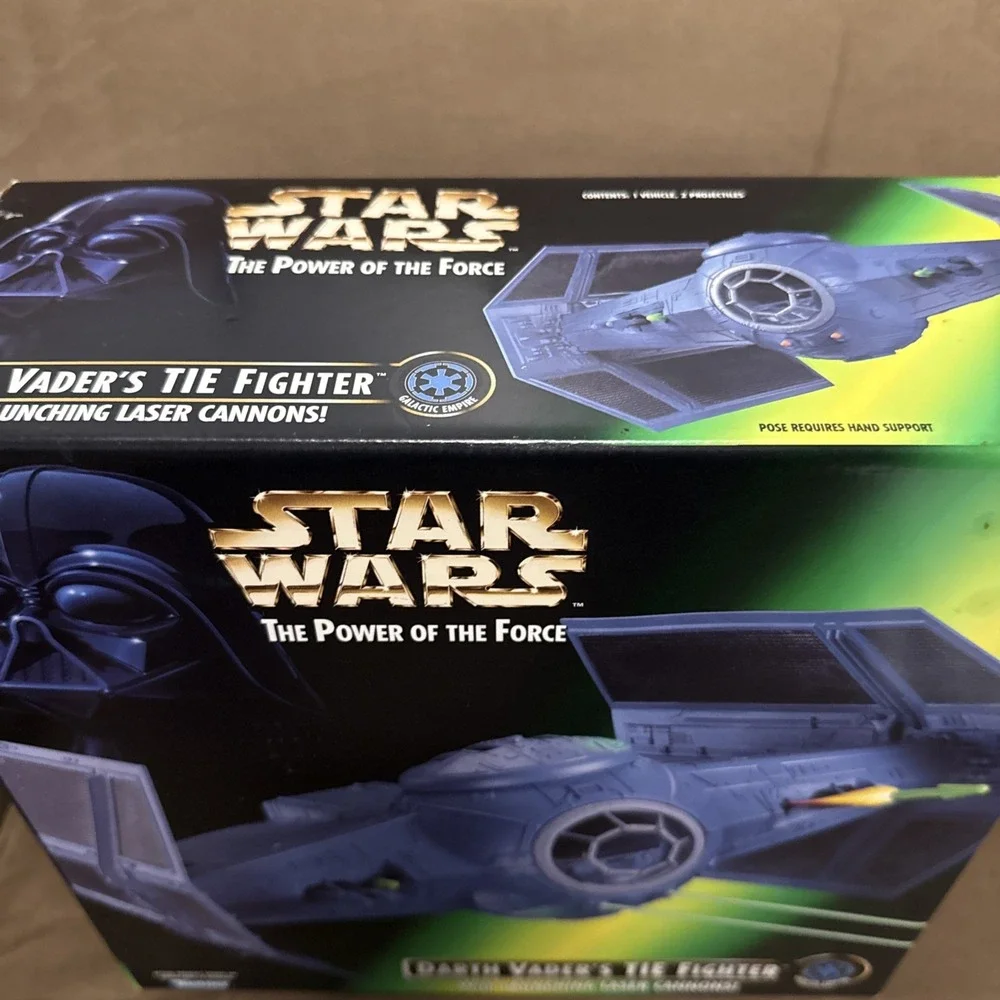 Kenner Star Wars Power of the Force Darth Vader's TIE Fighter Vehicle 1996 NIB